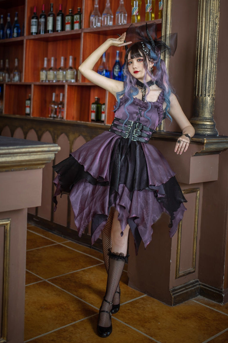 Lolita Jumper Skirt - Seven Deadly Sins: Lust, Purple, Layered, Gothic Style - additional product view 8