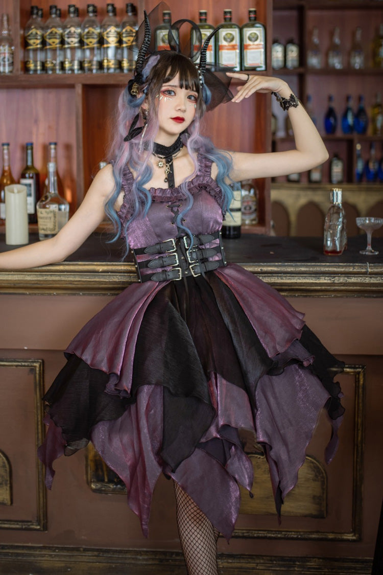 Lolita Jumper Skirt - Seven Deadly Sins: Lust, Purple, Layered, Gothic Style - main product image