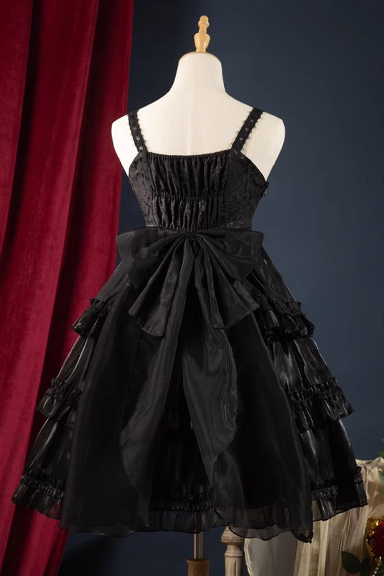 Lolita Jumper Skirt - Star Gauze Romance Multi-layer, 2 Colors, Ruffled, Gothic Style - additional product view 8