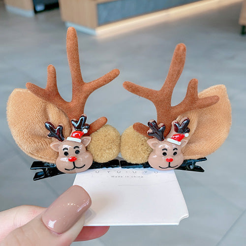 Lolita KC Headdress - Christmas Headdress Moose Horn, 2 Colors, Sweet Style - Reindeer Brown option