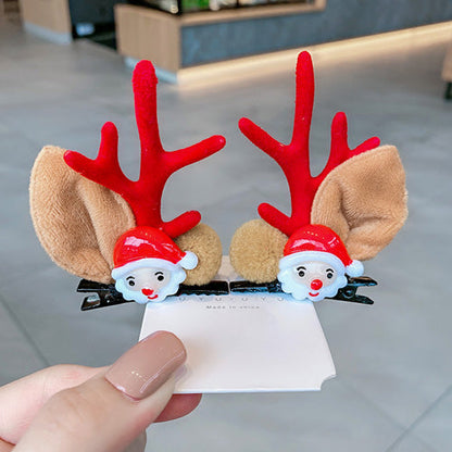 Lolita KC Headdress - Christmas Headdress Moose Horn, 2 Colors, Sweet Style - Santa Claus Red option