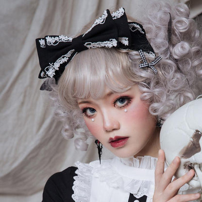Lolita KC Headdress - Miss Betty 5 Colors, 5 Colors, Bow Detail, Sweet Style - M black option
