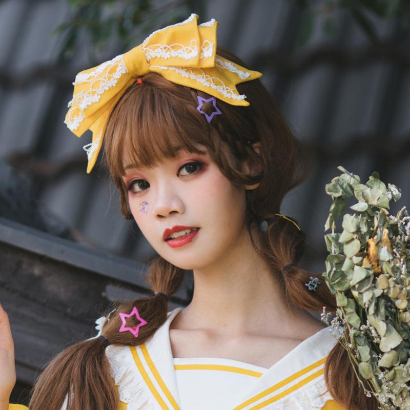 Lolita KC Headdress - Miss Betty 5 Colors, 5 Colors, Bow Detail, Sweet Style - M yellow option