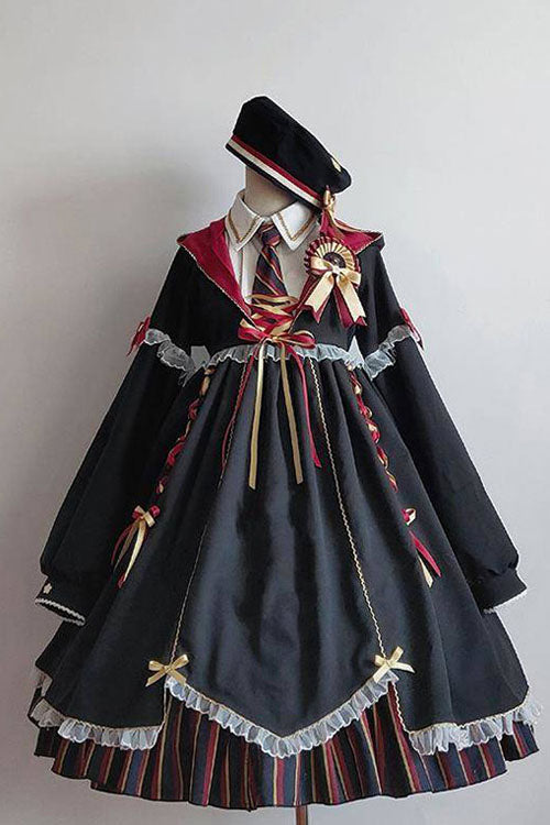 Lolita OP Dress - Magic Academy Witch Alchemy, 4 Colors, Gothic Style, Long Sleeves - main product image