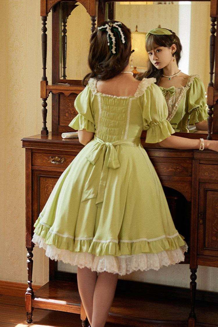 Lolita OP Dress - Midsummer Galaxy, 3 Colors, Bow Detail, Ruffled, Sweet Style - additional product view 8