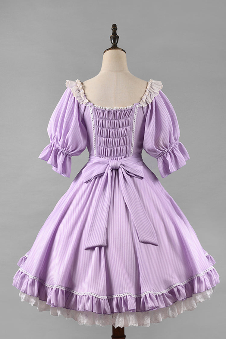 Lolita OP Dress - Midsummer Galaxy, 3 Colors, Bow Detail, Ruffled, Sweet Style - additional product view 10