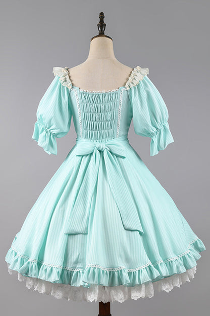 Lolita OP Dress - Midsummer Galaxy, 3 Colors, Bow Detail, Ruffled, Sweet Style - additional product view 11