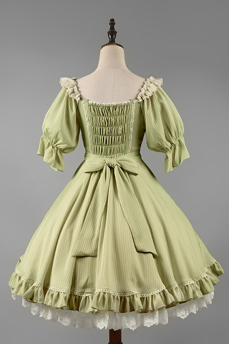 Lolita OP Dress - Midsummer Galaxy, 3 Colors, Bow Detail, Ruffled, Sweet Style - additional product view 13