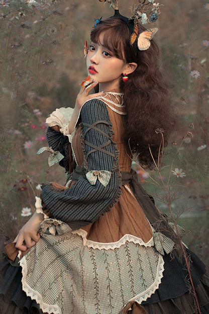 Lolita OP Dress - Multi-Color, Layered, Classic Style, Ruffled - additional product view 2