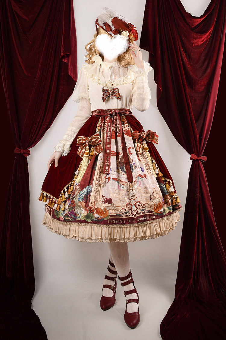 Lolita Outerwear - Kaleidoscope Of Dreams, Red, Printed, Sweet Style - additional product view 2