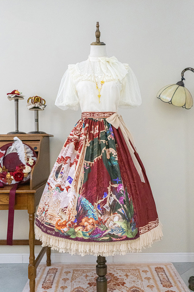 Lolita Outerwear - Kaleidoscope Of Dreams, Red, Printed, Sweet Style - additional product view 3