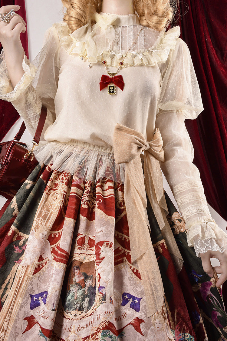 Lolita Outerwear - Kaleidoscope Of Dreams, Red, Printed, Sweet Style - additional product view 4