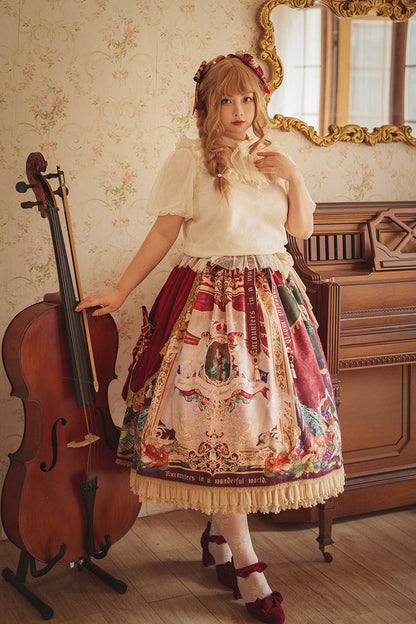 Lolita Outerwear - Kaleidoscope Of Dreams, Red, Printed, Sweet Style - additional product view 6