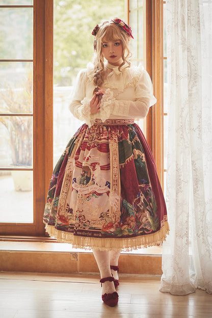Lolita Outerwear - Kaleidoscope Of Dreams, Red, Printed, Sweet Style - additional product view 7