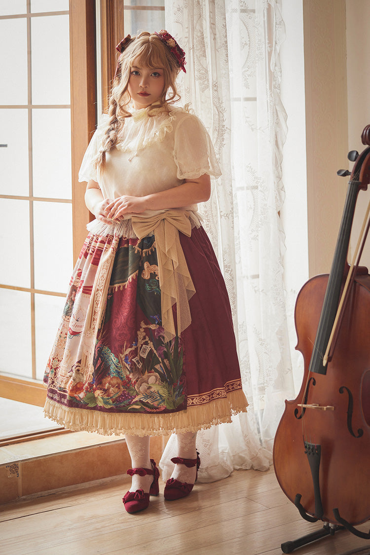 Lolita Outerwear - Kaleidoscope Of Dreams, Red, Printed, Sweet Style - additional product view 8