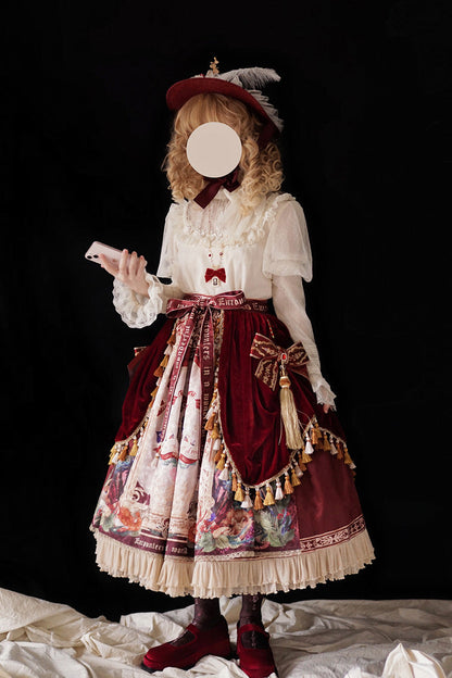 Lolita Outerwear - Kaleidoscope Of Dreams, Red, Printed, Sweet Style - additional product view 9