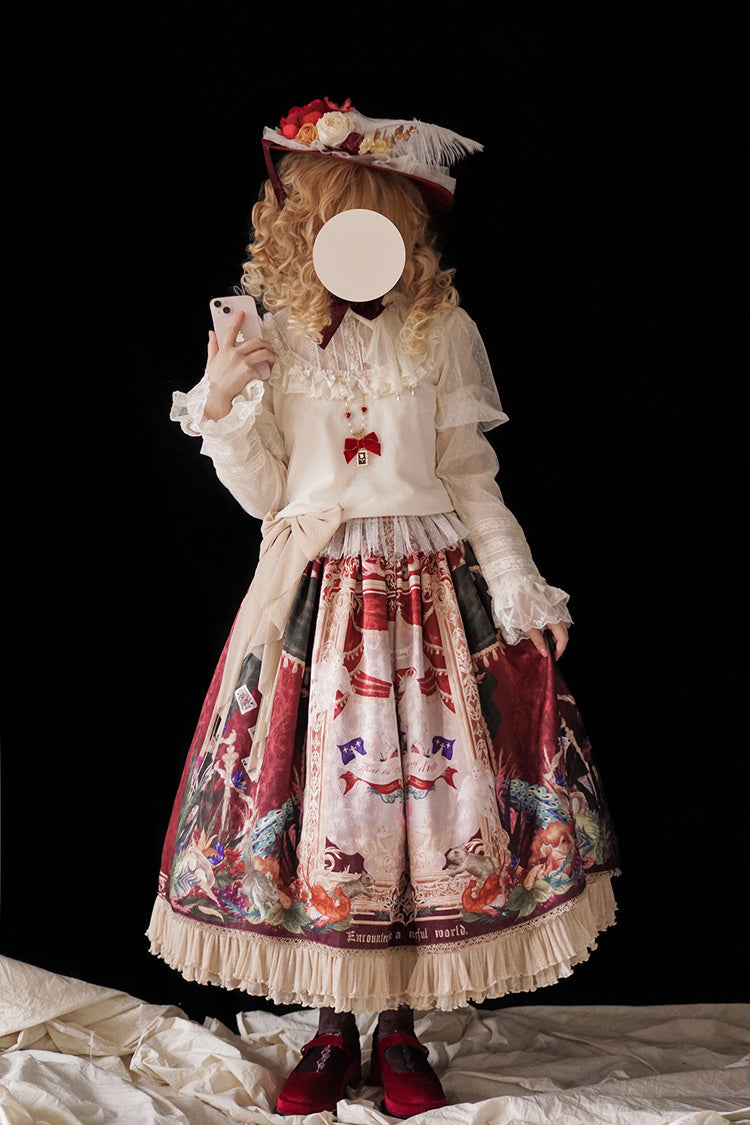 Lolita Outerwear - Kaleidoscope Of Dreams, Red, Printed, Sweet Style - additional product view 10