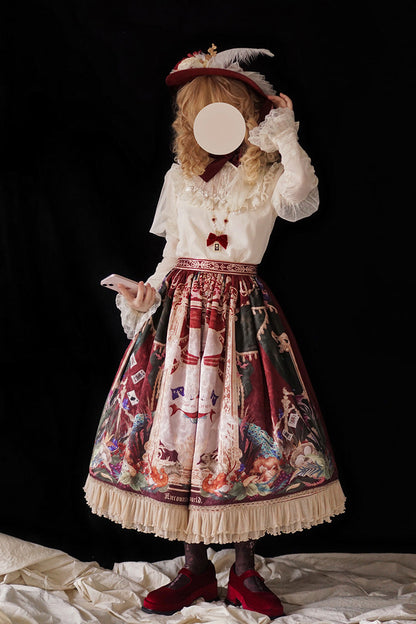 Lolita Outerwear - Kaleidoscope Of Dreams, Red, Printed, Sweet Style - additional product view 12