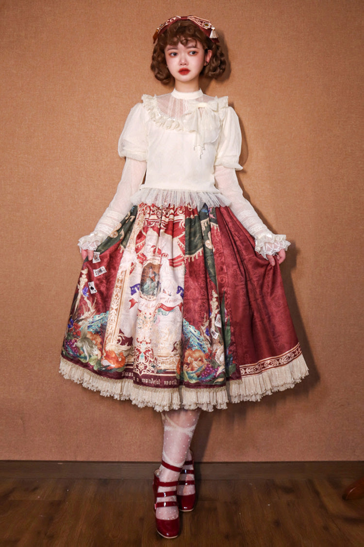 Lolita Outerwear - Kaleidoscope Of Dreams, Red, Printed, Sweet Style - additional product view 13