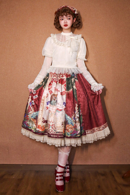 Lolita Outerwear - Kaleidoscope Of Dreams, Red, Printed, Sweet Style - additional product view 13