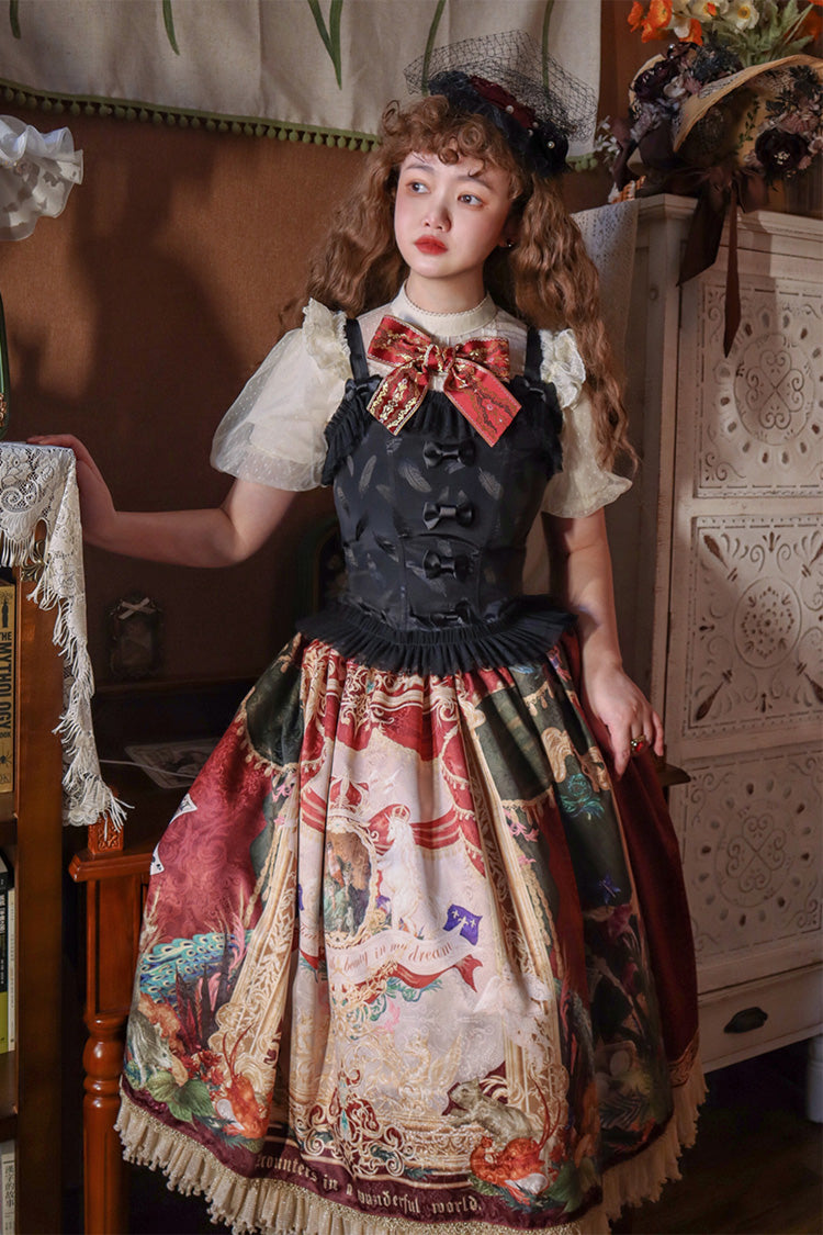 Lolita Outerwear - Kaleidoscope Of Dreams, Red, Printed, Sweet Style - additional product view 14