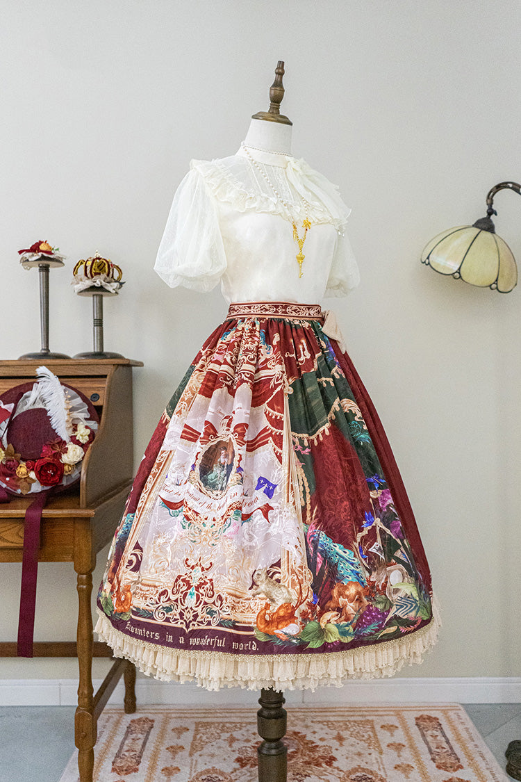 Lolita Outerwear - Kaleidoscope Of Dreams, Red, Printed, Sweet Style - additional product view 16