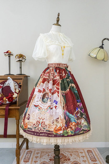 Lolita Outerwear - Kaleidoscope Of Dreams, Red, Printed, Sweet Style - additional product view 16