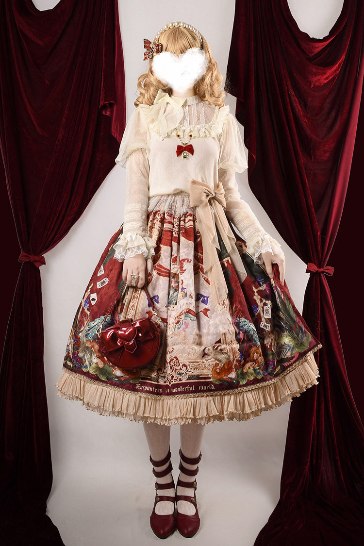 Lolita Outerwear - Kaleidoscope Of Dreams, Red, Printed, Sweet Style - main product image