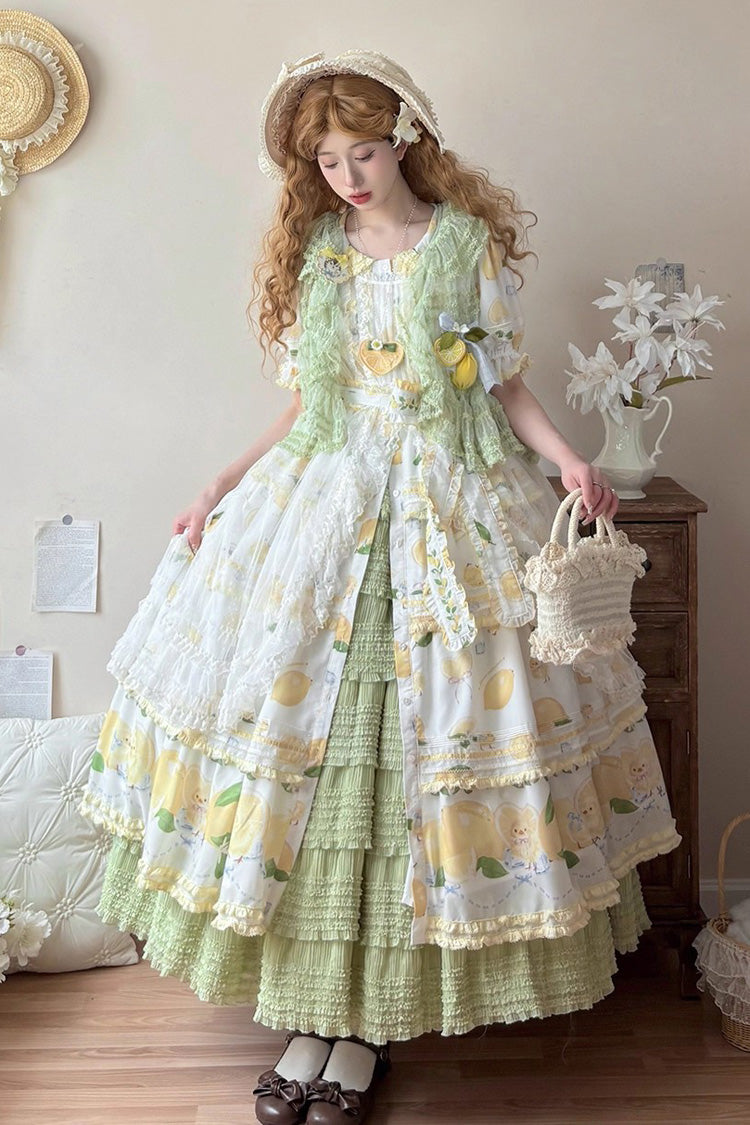 Lolita Petticoat - Lemon Chicken, 2 Colors, Layered, Sweet Style, Ruffled - additional product view 4