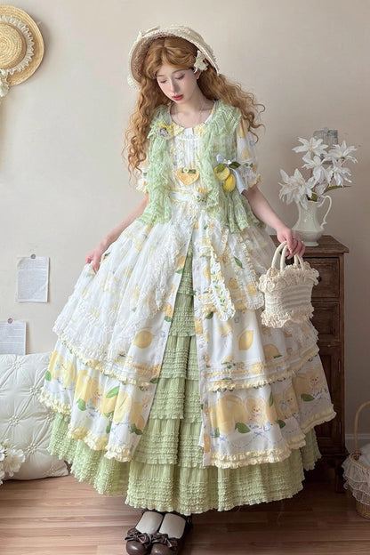 Lolita Petticoat - Lemon Chicken, 2 Colors, Layered, Sweet Style, Ruffled - additional product view 4