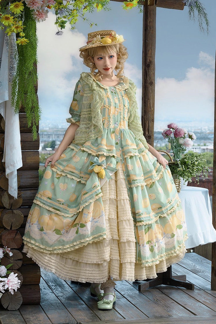 Lolita Petticoat - Lemon Chicken, 2 Colors, Layered, Sweet Style, Ruffled - additional product view 6