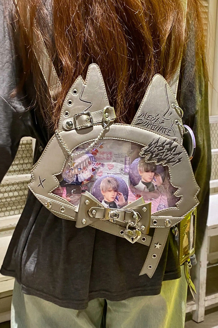 Lolita Shoulder Bag - Cat Ears, 9 Colors, Printed, Gothic Style, Bow Detail - additional product view 23