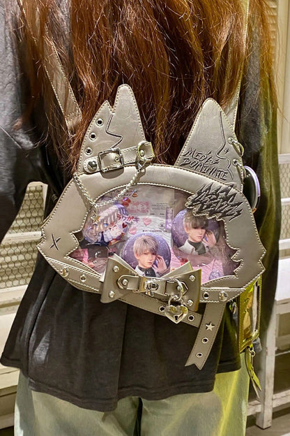 Lolita Shoulder Bag - Cat Ears, 9 Colors, Printed, Gothic Style, Bow Detail - additional product view 23