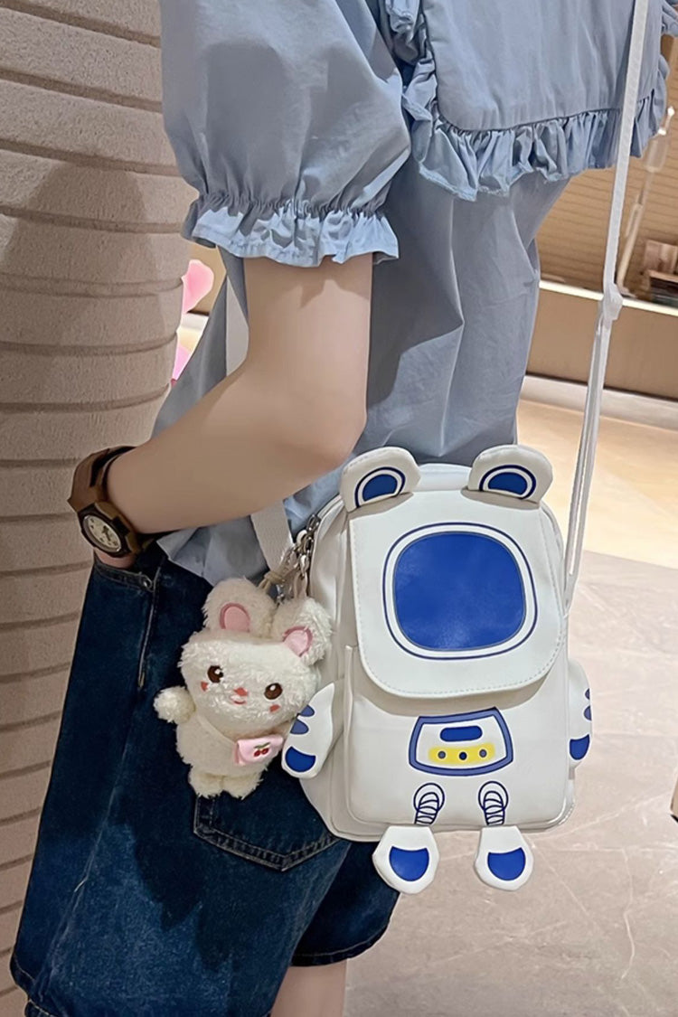 Lolita Shoulder Bag - Cute Animal Ears Astronaut, 3 Colors, Sweet Style - One-Size Blue option