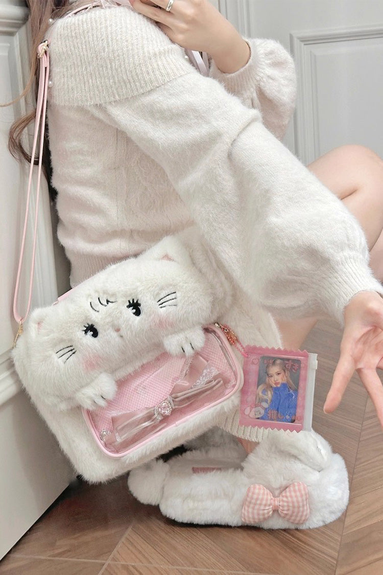 Lolita Shoulder Bag - Cute Bowknot Japanese Bunny, 2 Colors, Bow Detail, Sweet Style - additional product view 4