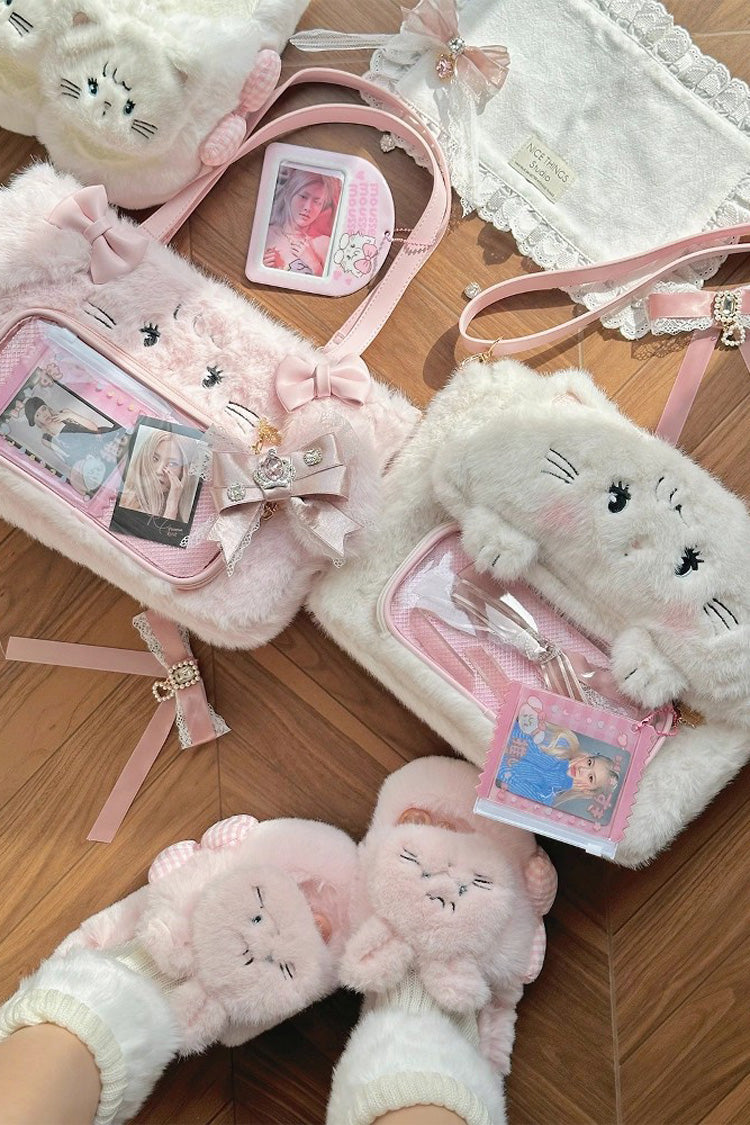 Lolita Shoulder Bag - Cute Bowknot Japanese Bunny, 2 Colors, Bow Detail, Sweet Style - additional product view 5