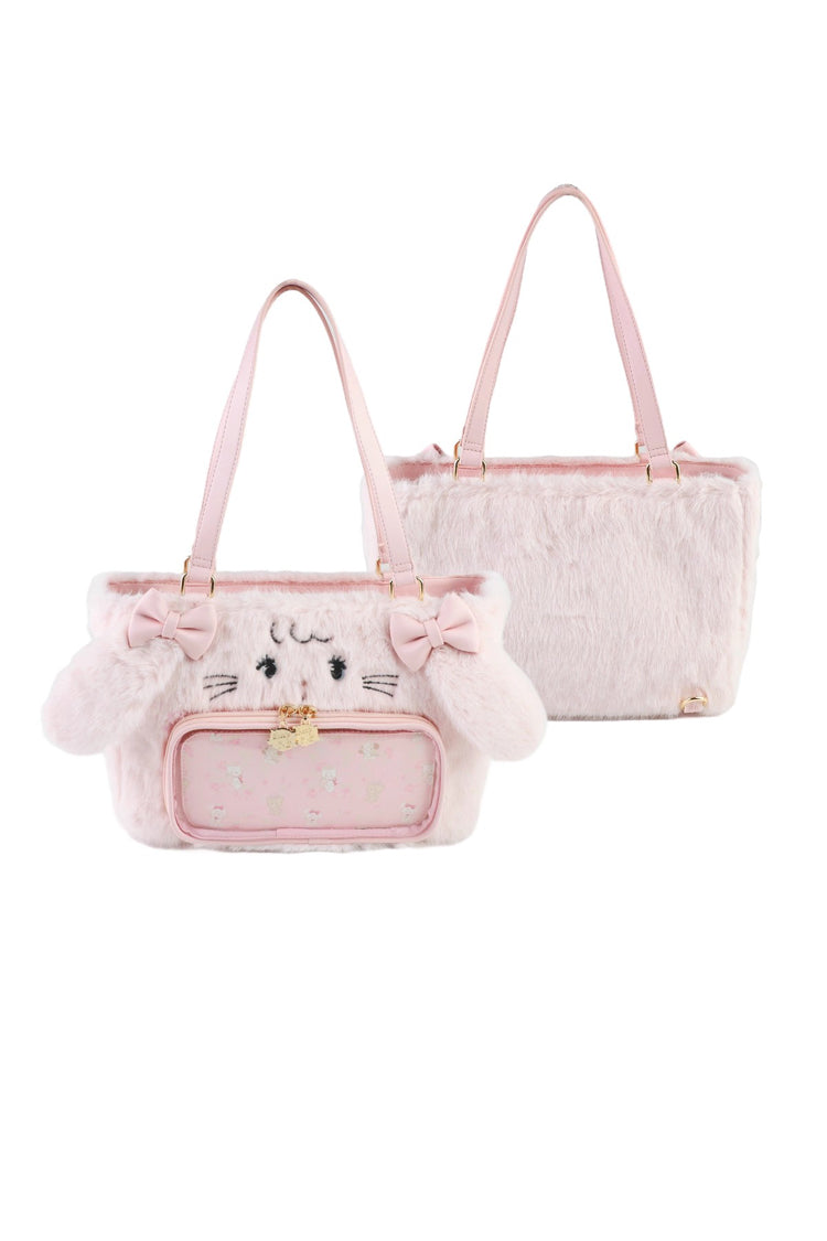 Lolita Shoulder Bag - Cute Bowknot Japanese Bunny, 2 Colors, Bow Detail, Sweet Style - additional product view 7