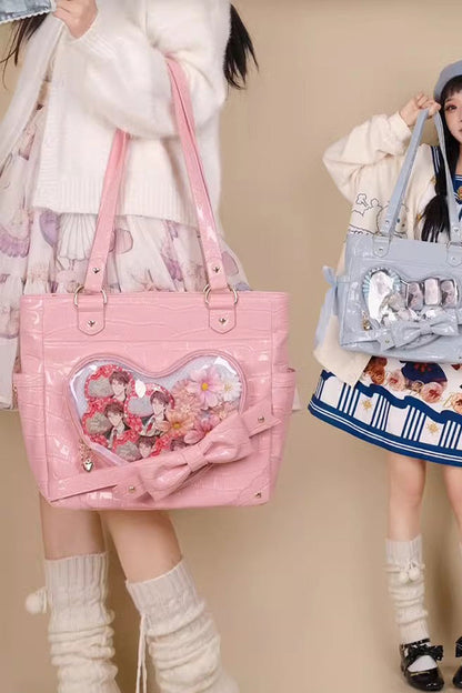 Lolita Shoulder Bag - Floating Amber Transparent Love, 4 Colors, Sweet Style, Bow Detail - additional product view 8
