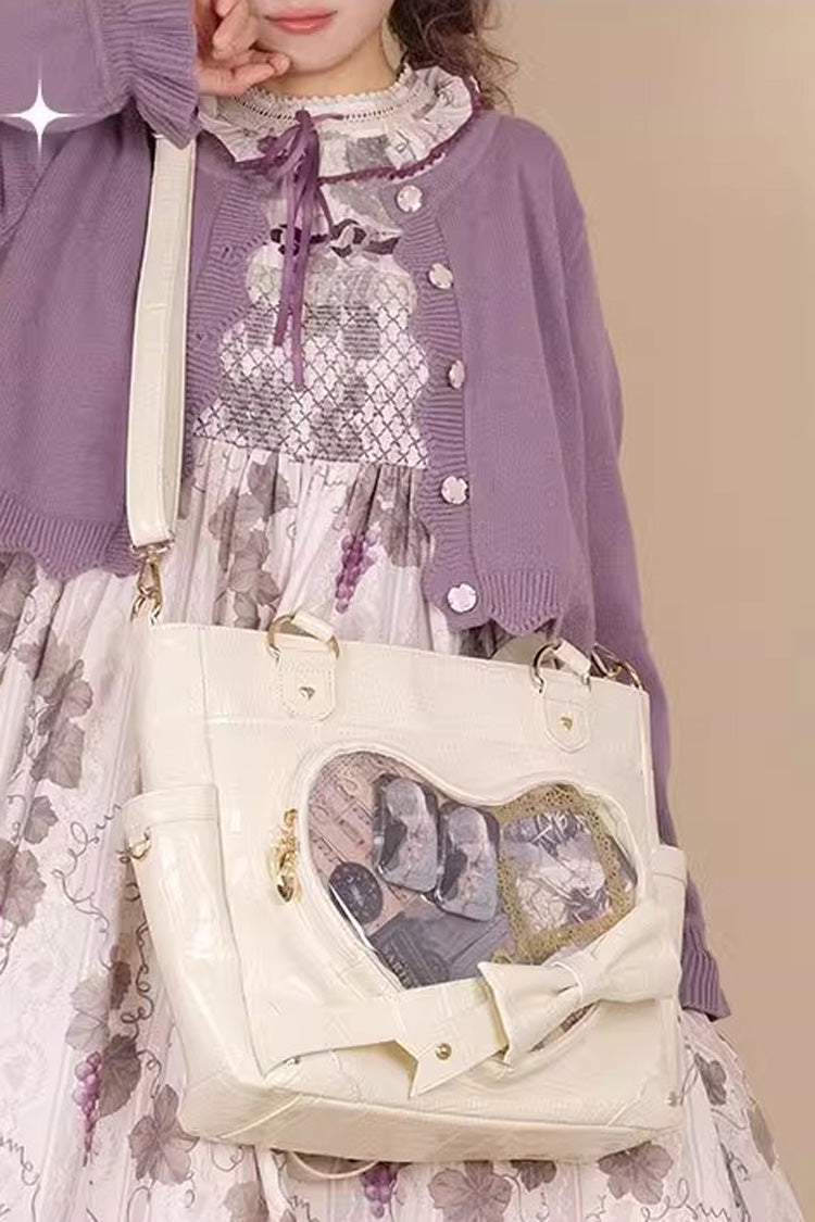 Lolita Shoulder Bag - Floating Amber Transparent Love, 4 Colors, Sweet Style, Bow Detail - additional product view 9