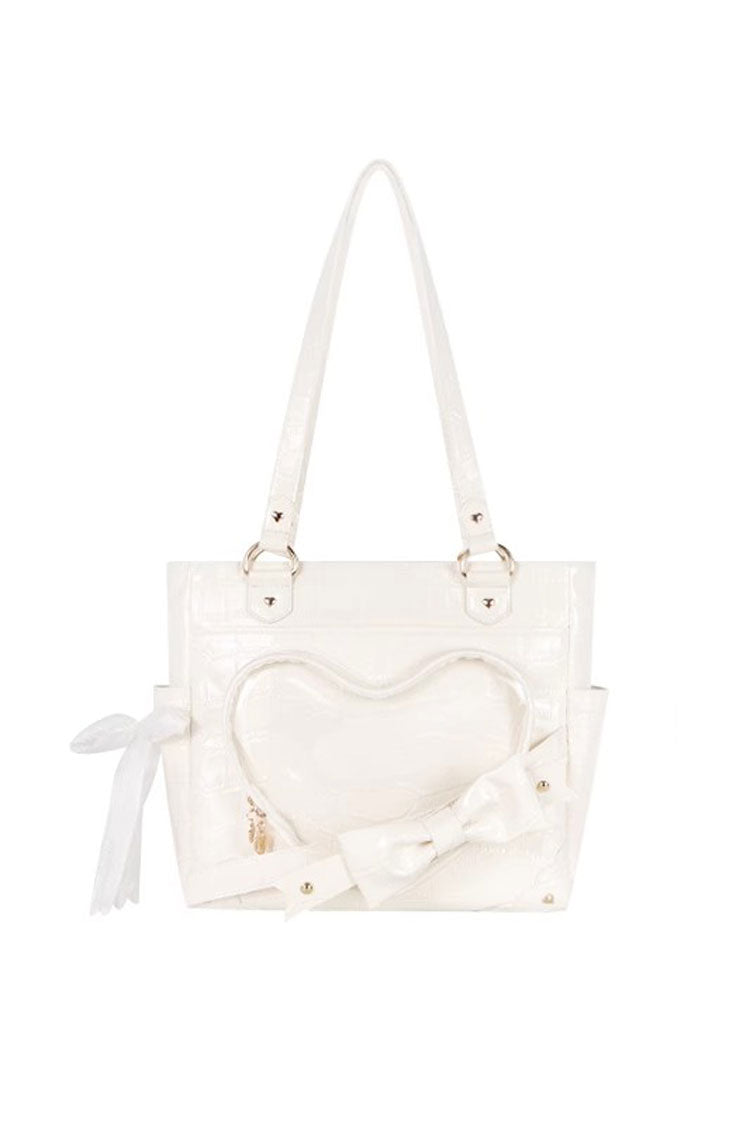 Lolita Shoulder Bag - Floating Amber Transparent Love, 4 Colors, Sweet Style, Bow Detail - main product image