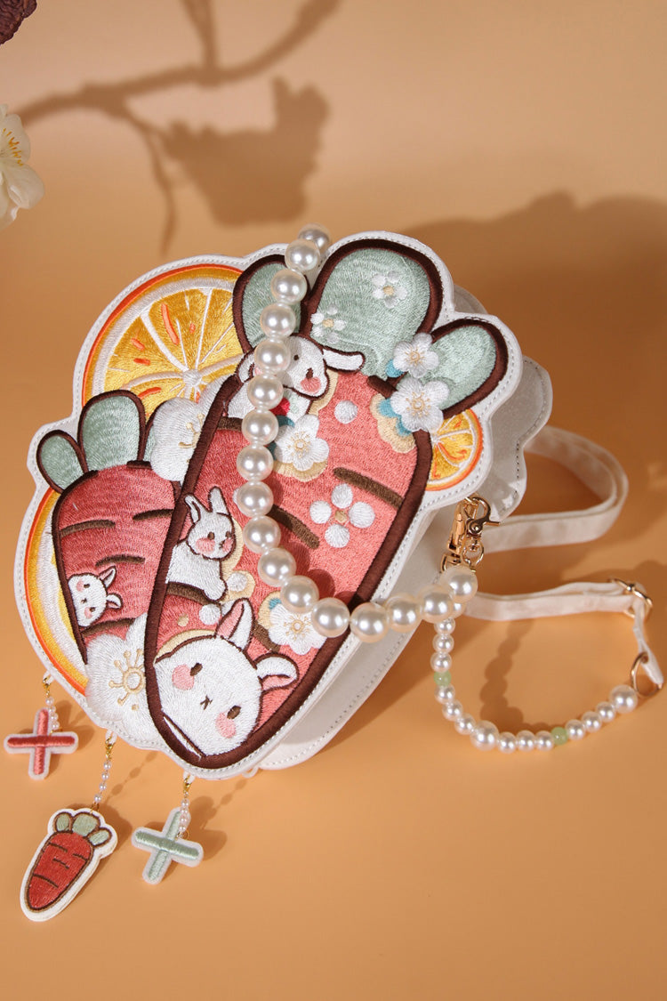 Lolita Shoulder Bag - Multi-color Rabbit Carrot Lemon, Multi-Color, Sweet Style - additional product view 3