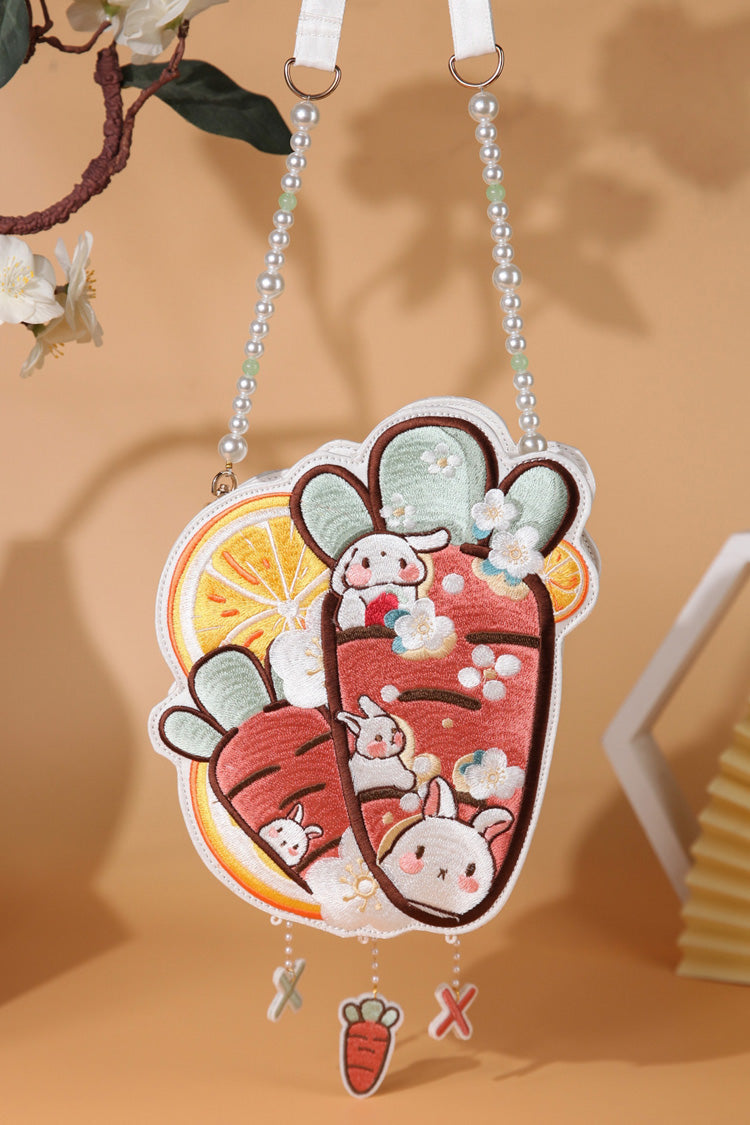 Lolita Shoulder Bag - Multi-color Rabbit Carrot Lemon, Multi-Color, Sweet Style - additional product view 4