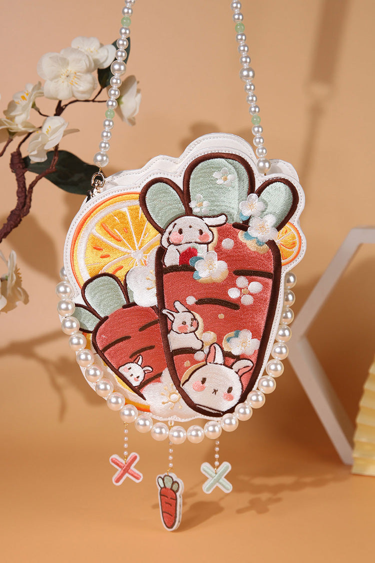 Lolita Shoulder Bag - Multi-color Rabbit Carrot Lemon, Multi-Color, Sweet Style - main product image