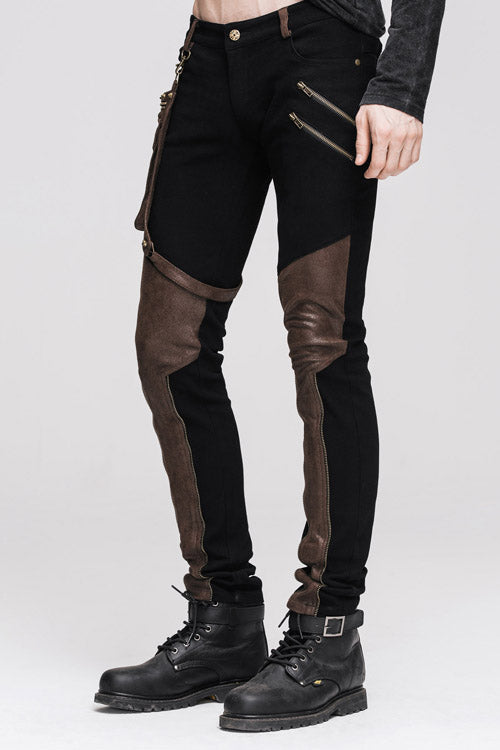 Lolita Shoulder Bag - Party Wear Steam, Black/Brown, Detachable Detail, Men's Style - additional product view 3