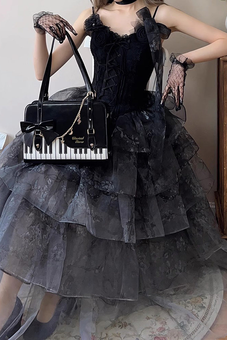 Lolita Shoulder Bag - Piano Waltz, 4 Colors, Sweet Style, Bow Detail - additional product view 3