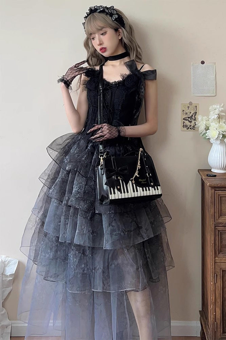 Lolita Shoulder Bag - Piano Waltz, 4 Colors, Sweet Style, Bow Detail - additional product view 4