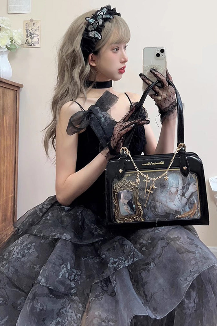 Lolita Shoulder Bag - Piano Waltz, 4 Colors, Sweet Style, Bow Detail - additional product view 5