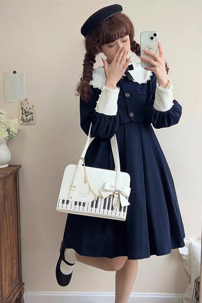 Lolita Shoulder Bag - Piano Waltz, 4 Colors, Sweet Style, Bow Detail - additional product view 13