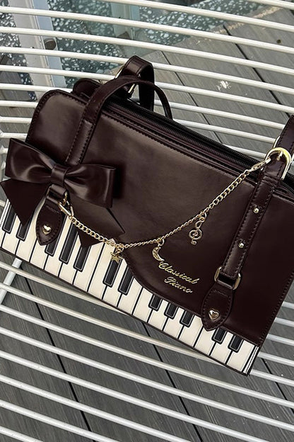 Lolita Shoulder Bag - Piano Waltz, 4 Colors, Sweet Style, Bow Detail - additional product view 16
