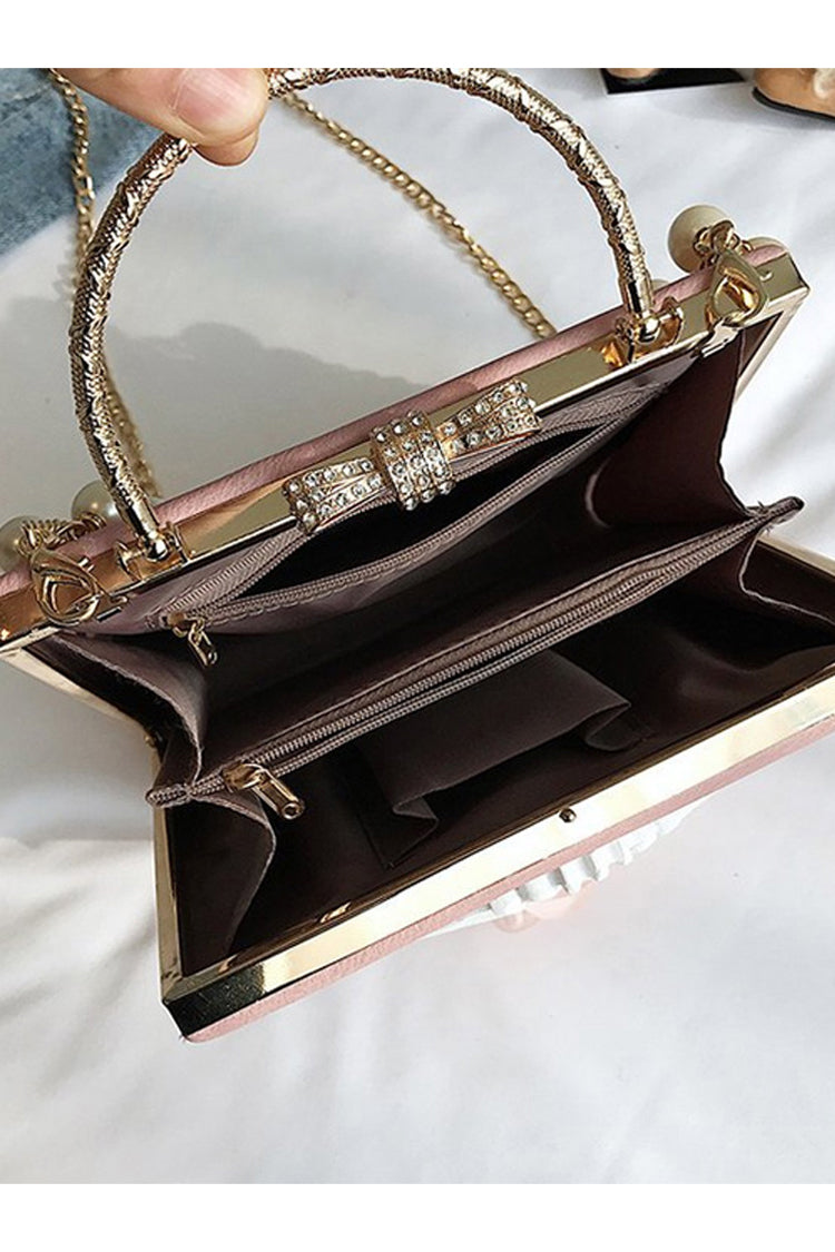 Lolita Shoulder Bag - Rose Pearl Chain, 4 Colors, Gothic Style - additional product view 5